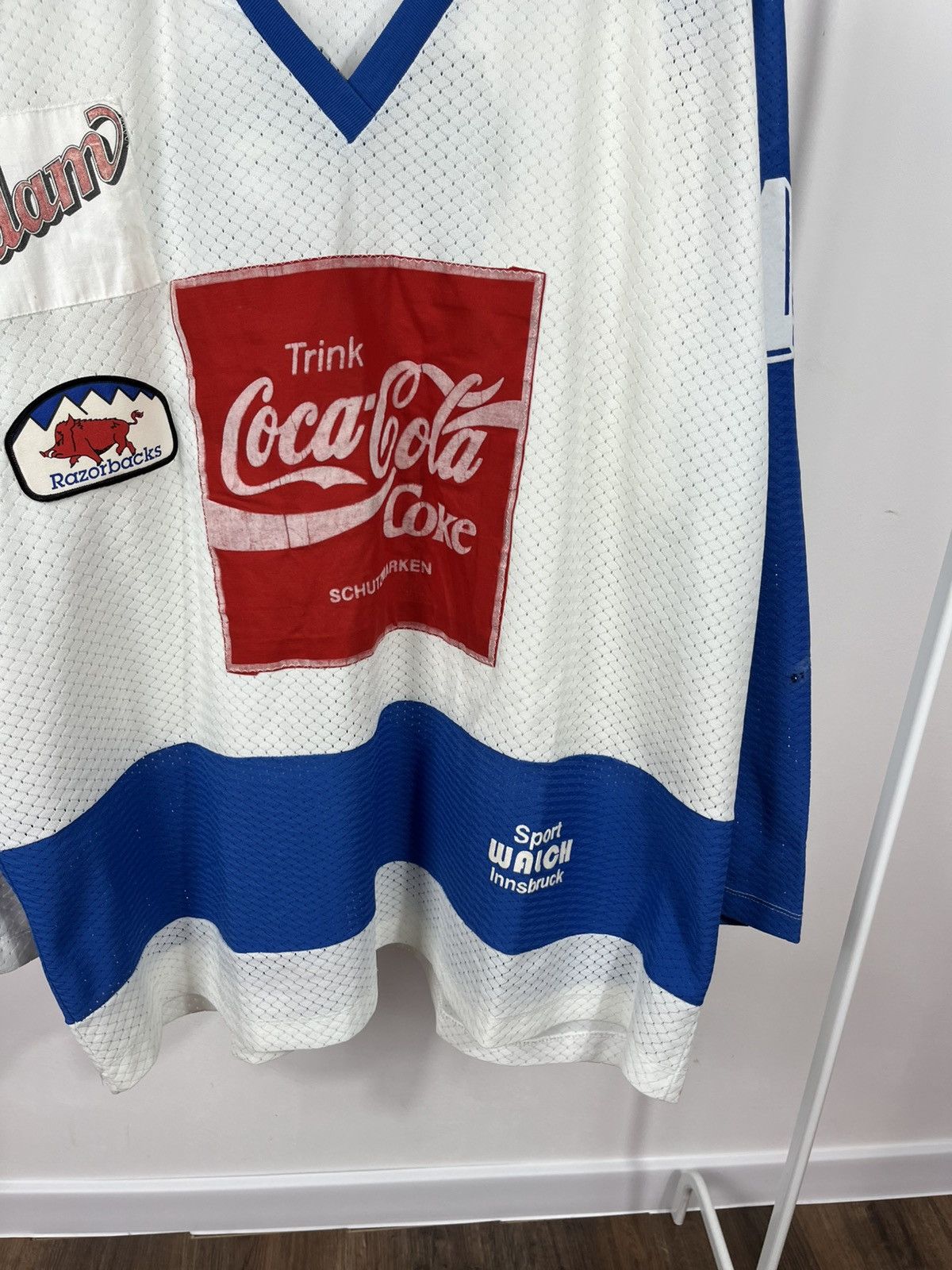 Vintage Vintage Coca-Cola Ice Hockey Jersey Innsbruck #12 Size US XL / EU 56 / 4 - 3 Thumbnail