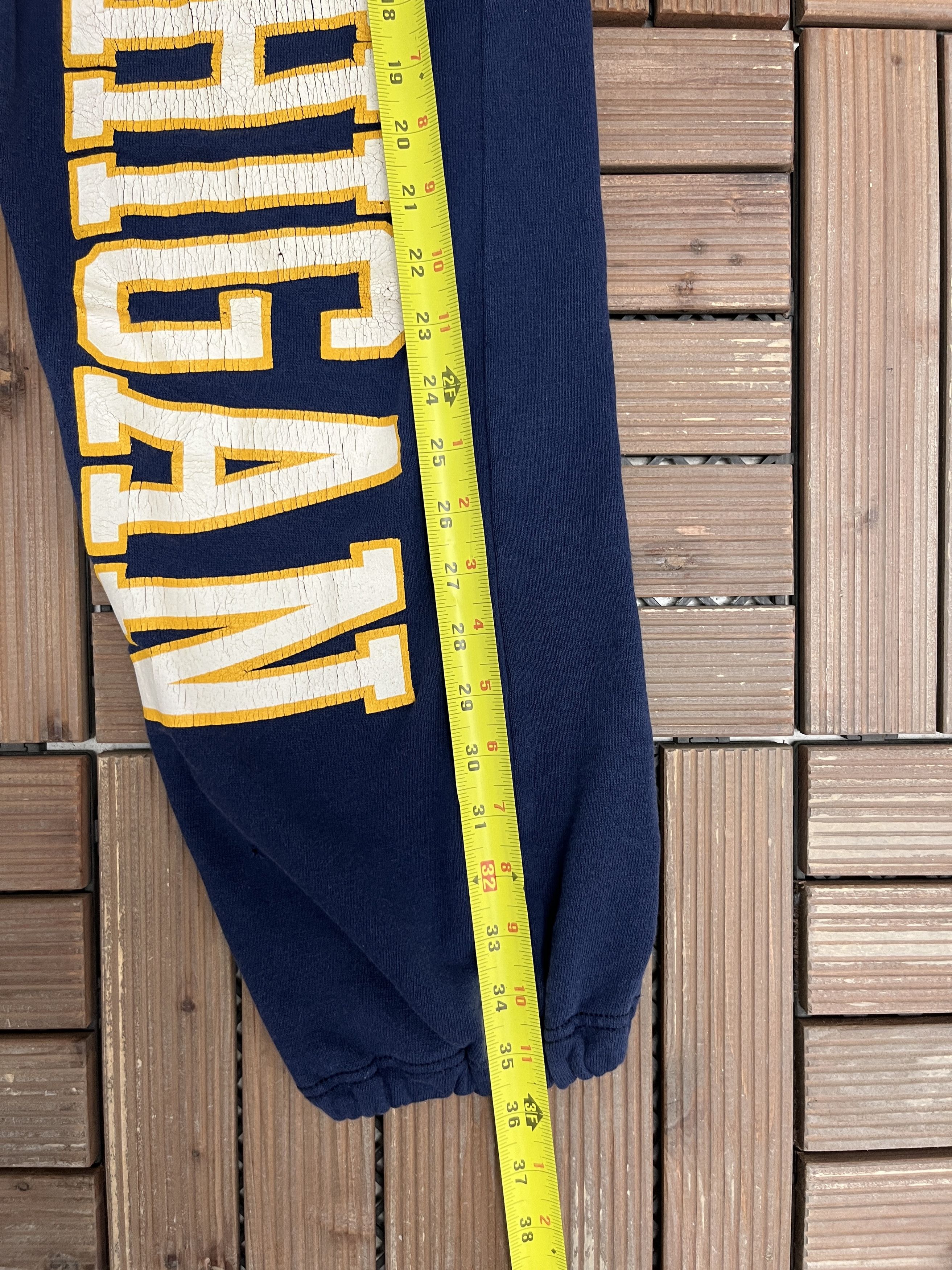 Champion × Vintage Michigan Wolverines Vintage Blue Sweat Pants Size US 36 / EU 52 - 8 Thumbnail