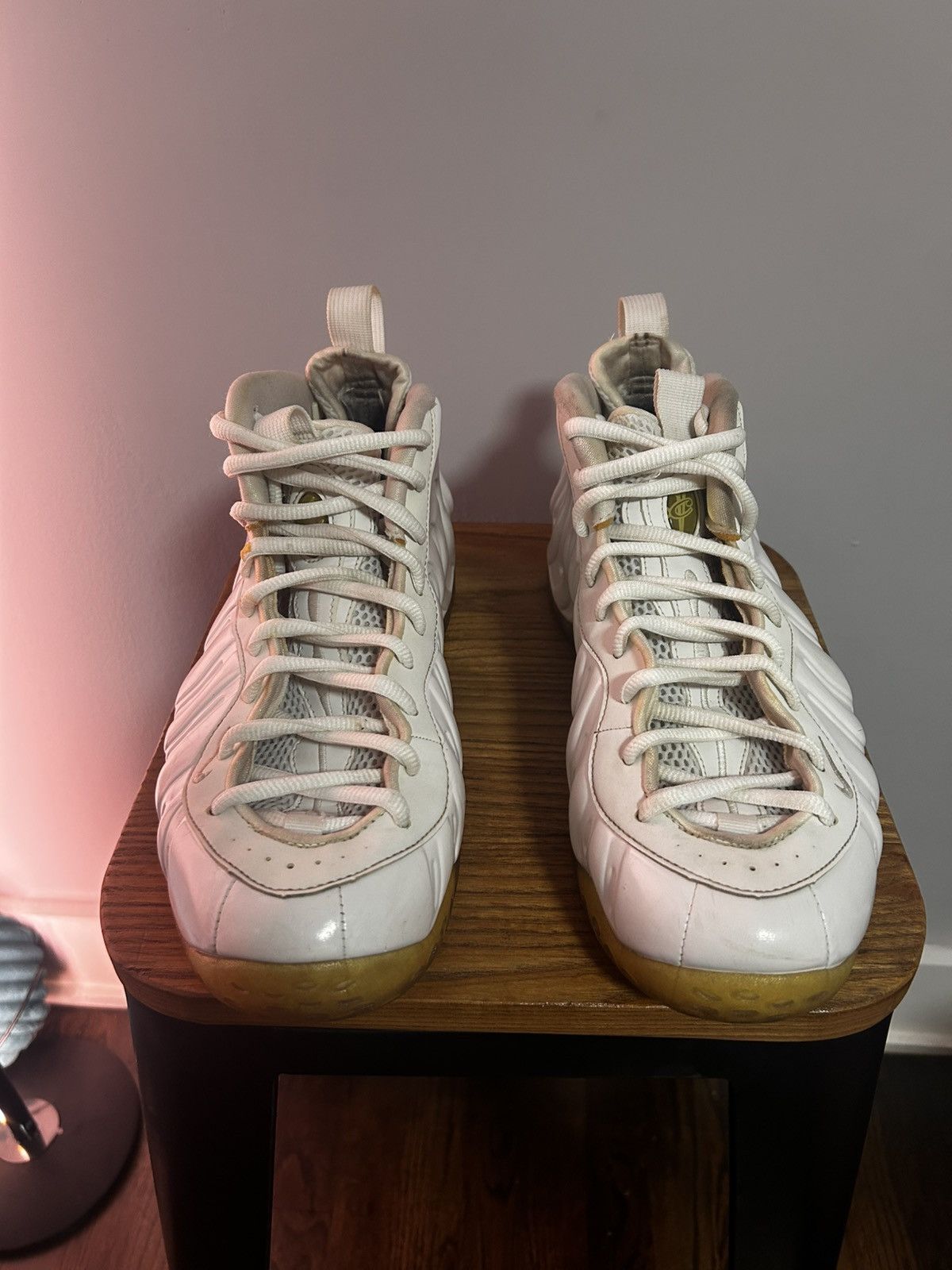 Nike Nike Air Foamposite One “White Out” Size US 11.5 / EU 44-45 - 4 Thumbnail