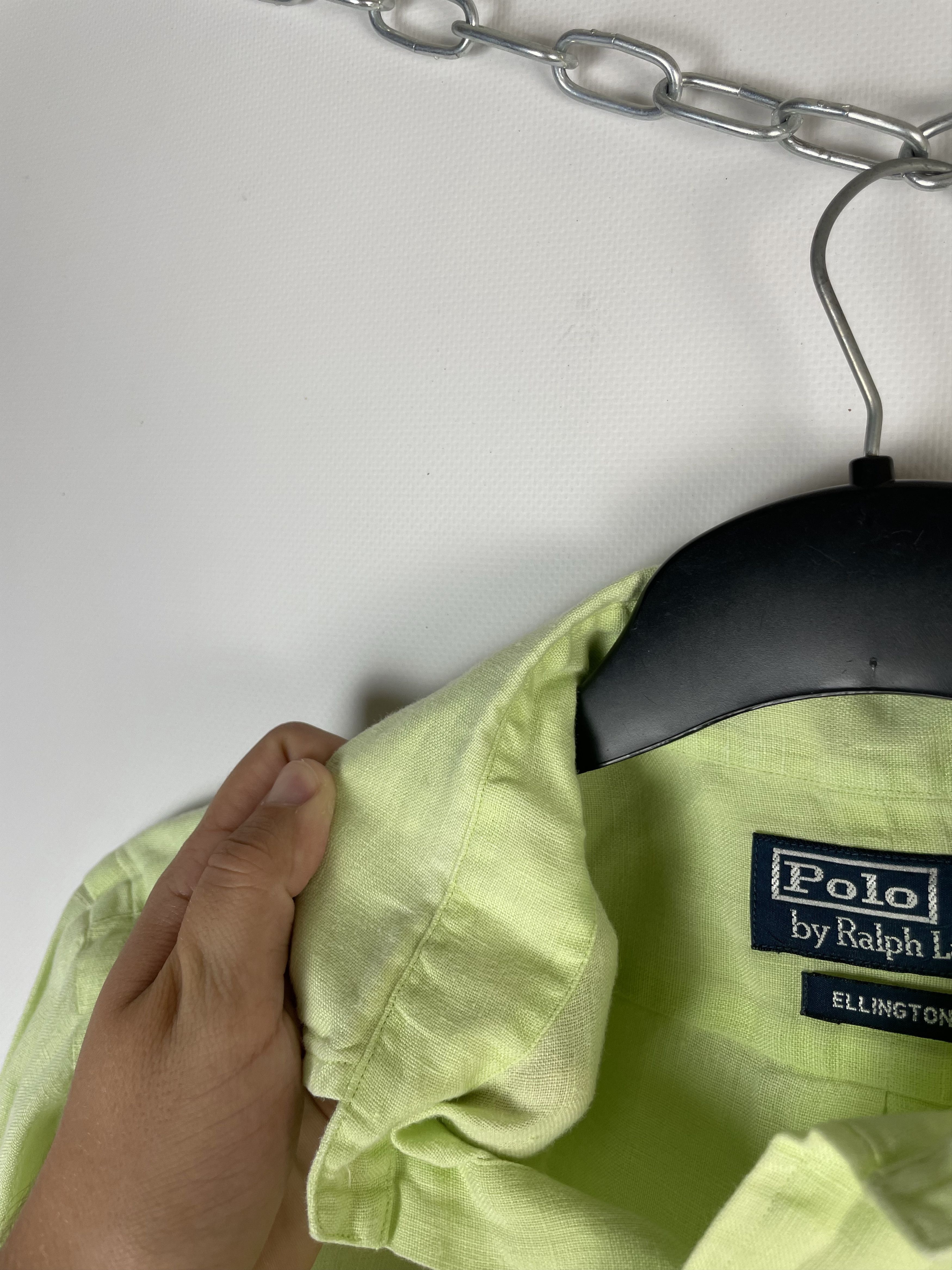 Polo Ralph Lauren × Vintage Polo Ralph Lauren Linen Vintage Mens Shirt Size US S / EU 44-46 / 1 - 7 Thumbnail