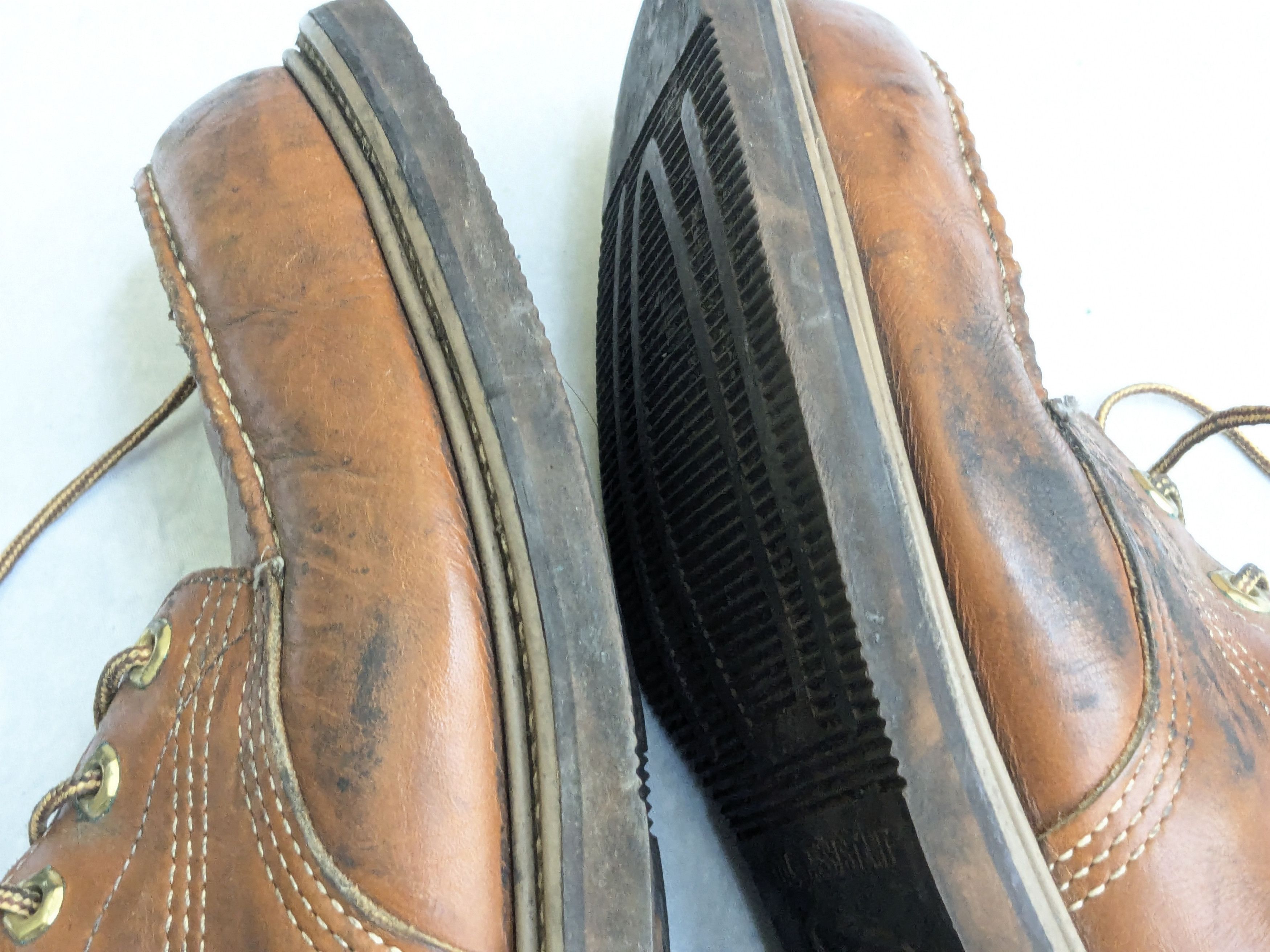 Vintage Vintage Combat Boots 9.5 Brown Leather Moc Toe Size US 9.5 / EU 42-43 - 5 Thumbnail