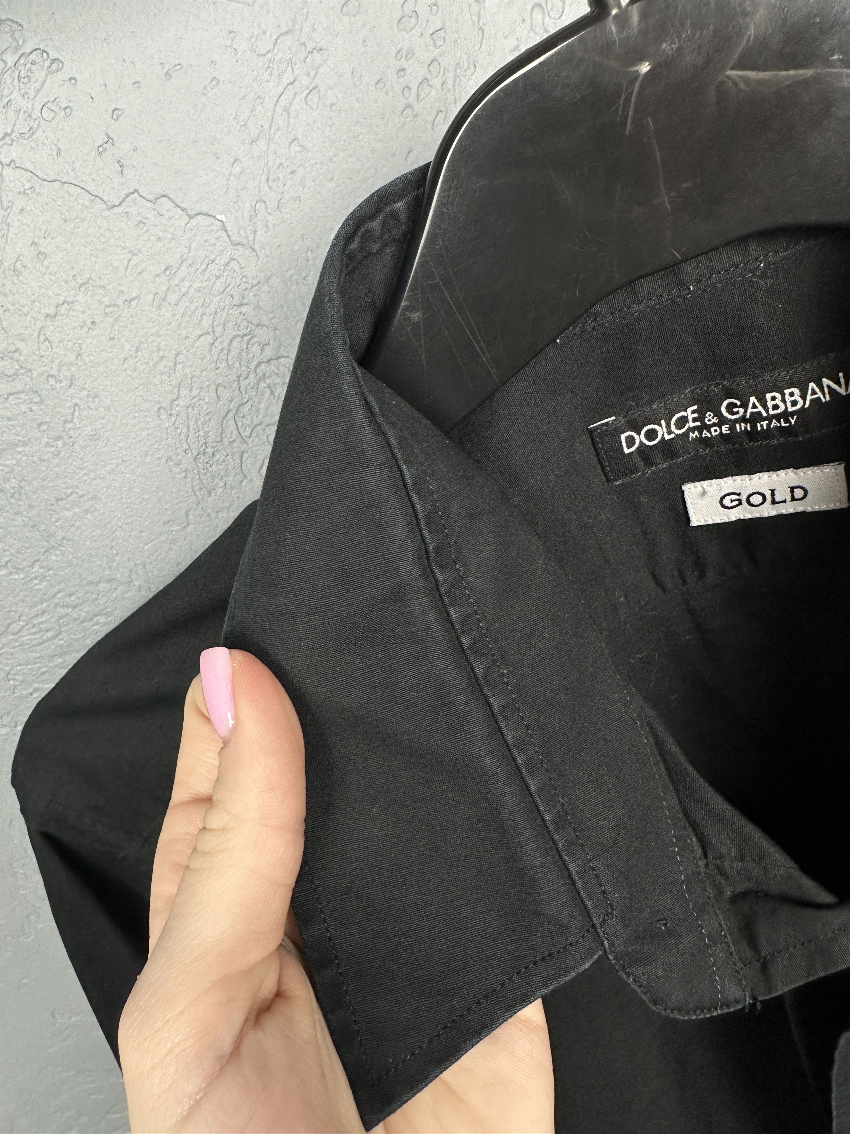 Dolce & Gabbana × Vintage Dolce & Gabbana Vintage Mens Long Sleeve Black Shirt Size US M / EU 48-50 / 2 - 6 Thumbnail