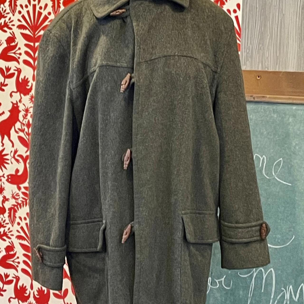Designer Women's Khaki and Green Coat Size L / US 10 / IT 46 - 8 Thumbnail