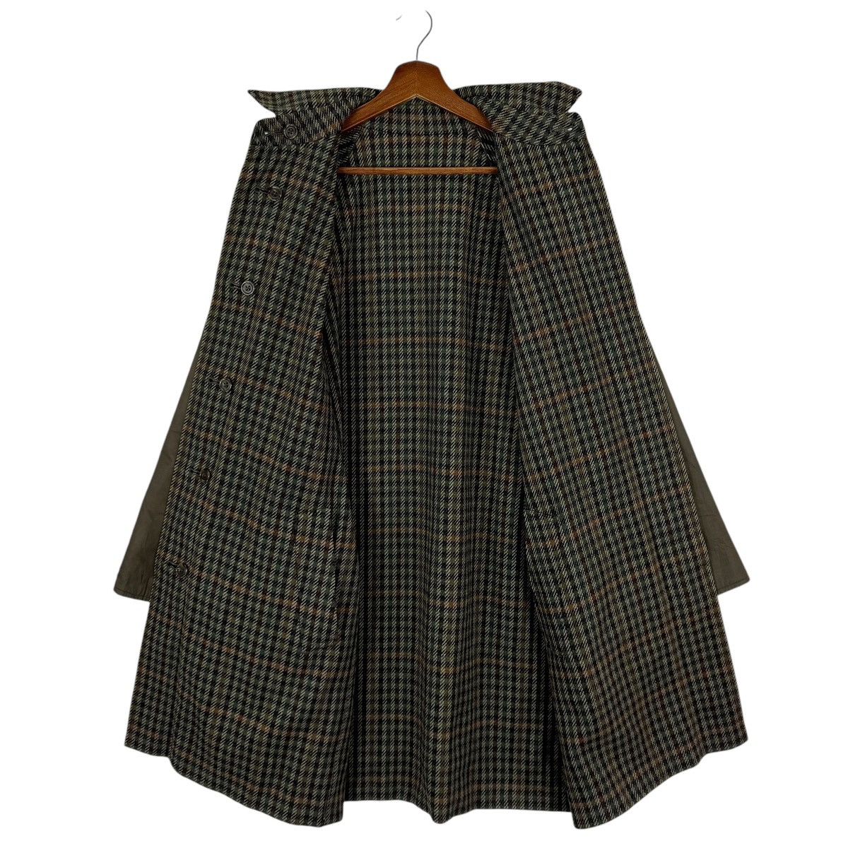 Aquascutum VINTAGE AQUASCUTUM REVERSIBLE MONOGRAM CHECKED OVERCOAT Size US M / EU 48-50 / 2 - 2 Thumbnail