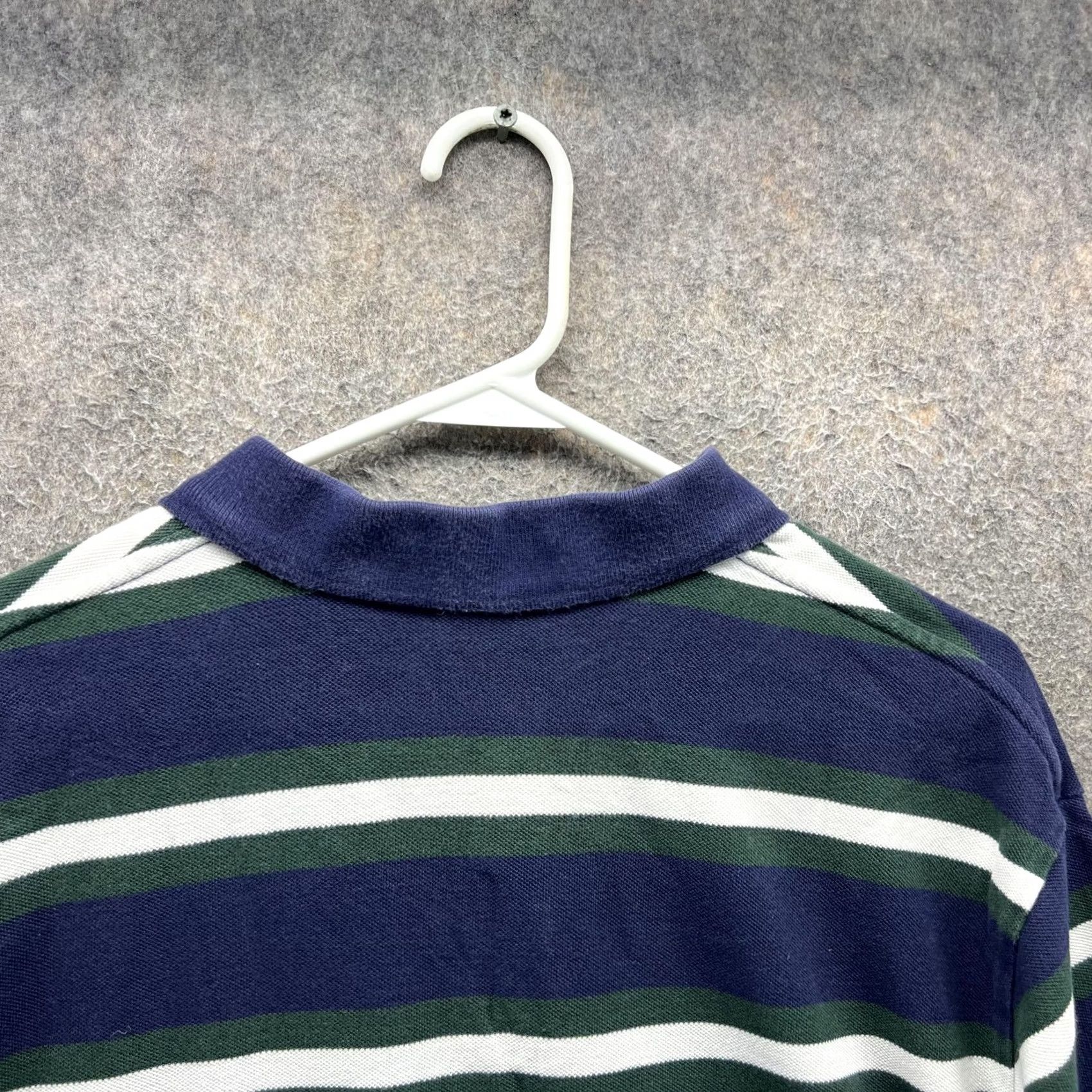 Polo Ralph Lauren VINTAGE Polo Ralph Lauren Polo Shirt Mens XL Blue Stripe Pony Casual Tall Size US XL / EU 56 / 4 - 7 Thumbnail