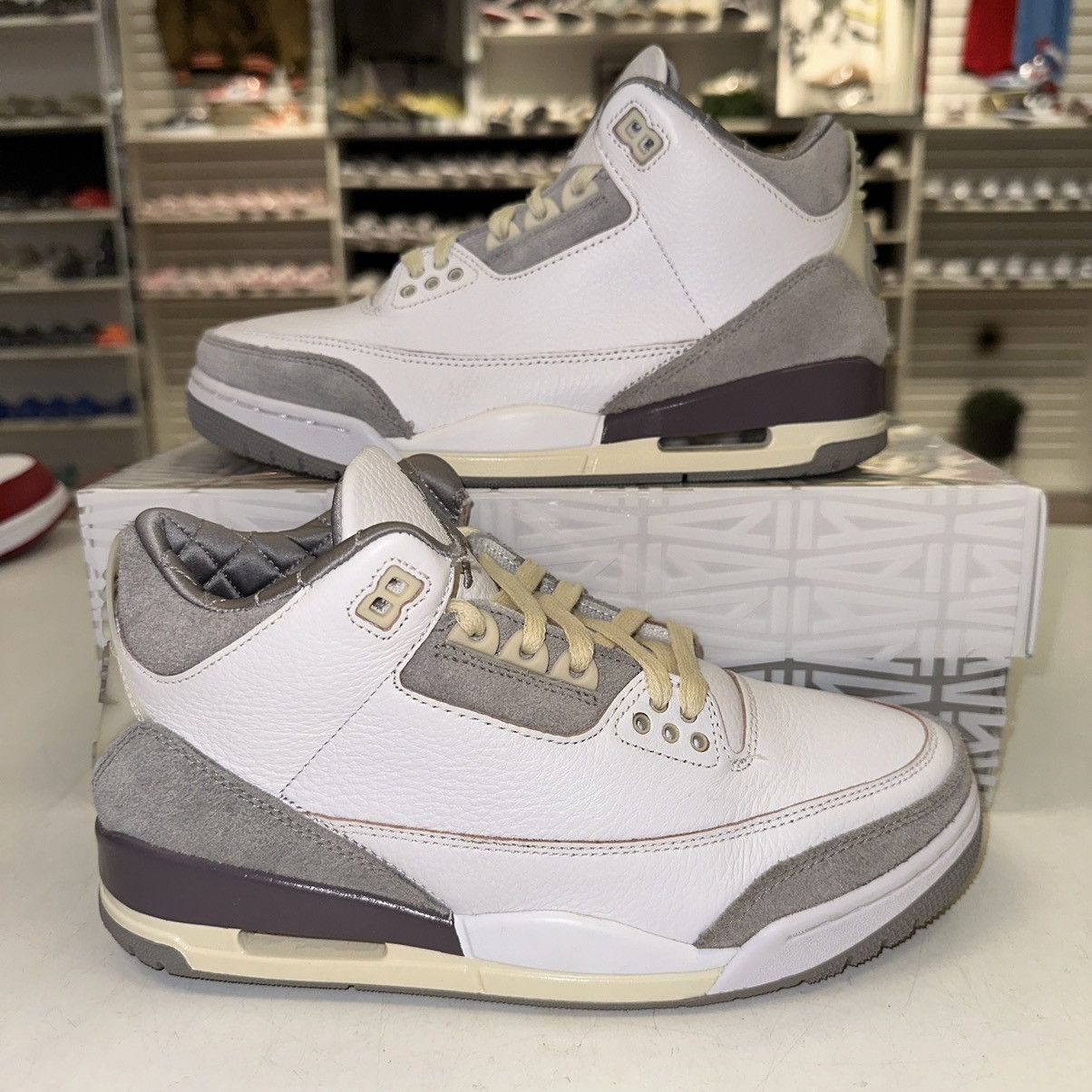 image of Size 8 - Jordan 3 Retro Sp X A Ma Maniere Low Raised By W Shoes in Cream, Women's