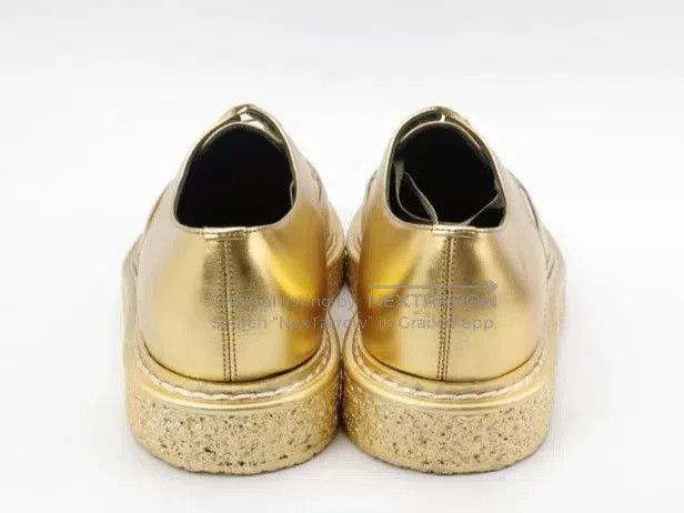 Hedi Slimane Saint Laurent Fall 2014 Men's Gold Shoe. Size US 6.5 / EU 39-40 - 5 Thumbnail