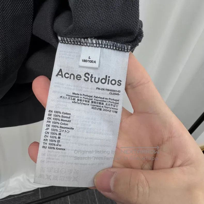 Acne Studios Acne Studios 25ss 3D embroidered letter water-washed short Size US L / EU 52-54 / 3 - 7 Thumbnail