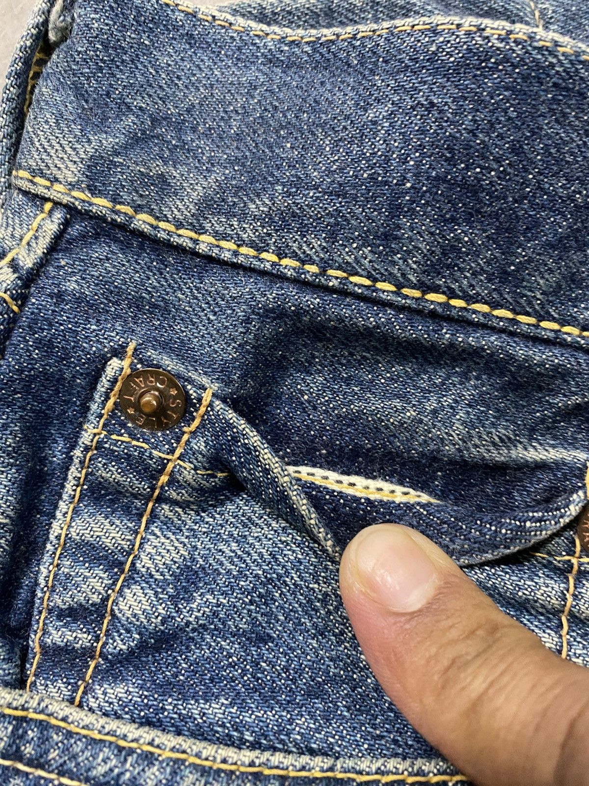 Evisu × Japanese Brand × Vintage Vintage Japan Evis Yamane Selvedge imn196 Size US 36 / EU 52 - 16 Thumbnail