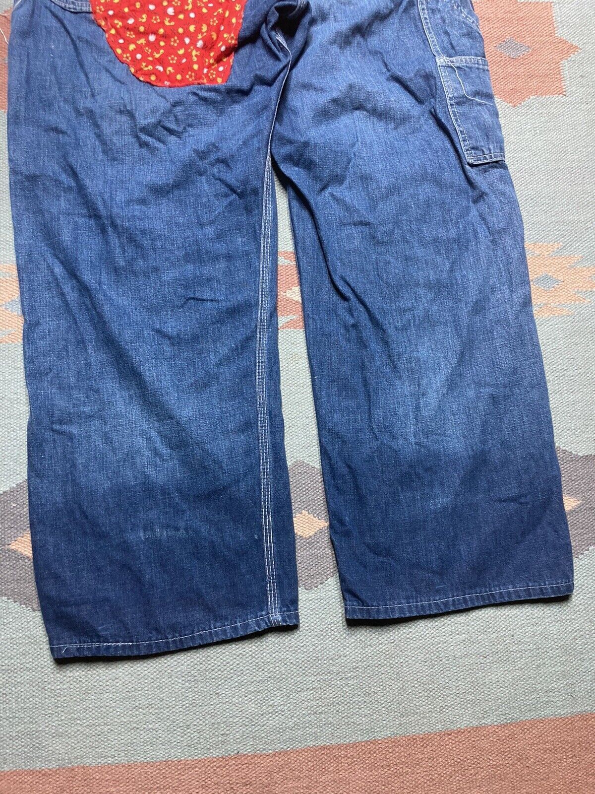 Big Mac × Vintage 50s Penneys Big Mac overalls denim farm patch low back 36x29 Size US 36 / EU 52 - 8 Thumbnail