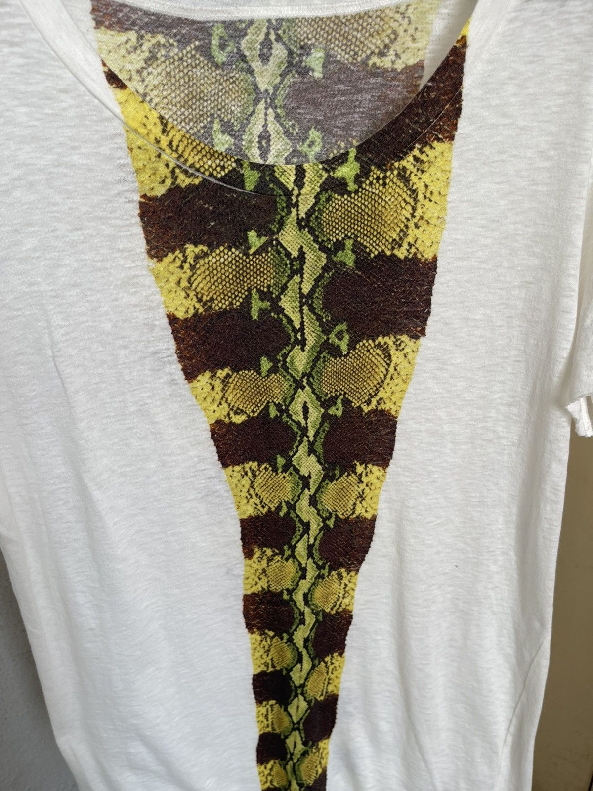 If Six Was Nine If Six Was Nine Habana Stripes Raw Hem Python T Shirt Size US M / EU 48-50 / 2 - 4 Thumbnail