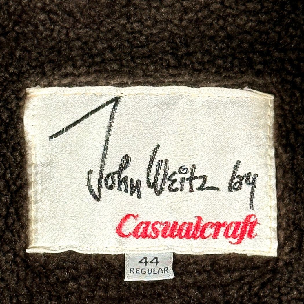 Vintage VINTAGE Casualcraft Jacket Bomber Adult XL Brown Canvas 60s John Weitz Faux Fur Lined Zip Size US XL / EU 56 / 4 - 4 Thumbnail