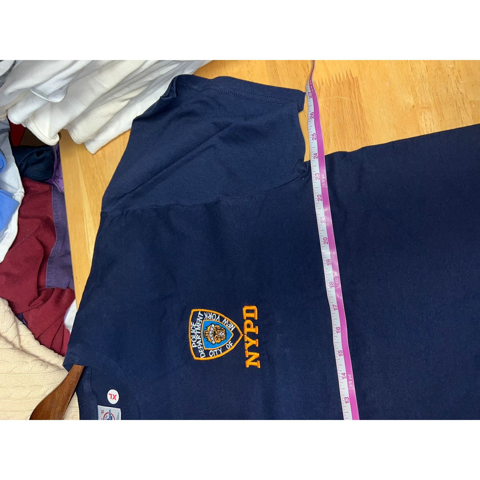 Delta Vintage NYPD Shirt New York Police Department Embroidery XL Size US XL / EU 56 / 4 - 6 Thumbnail