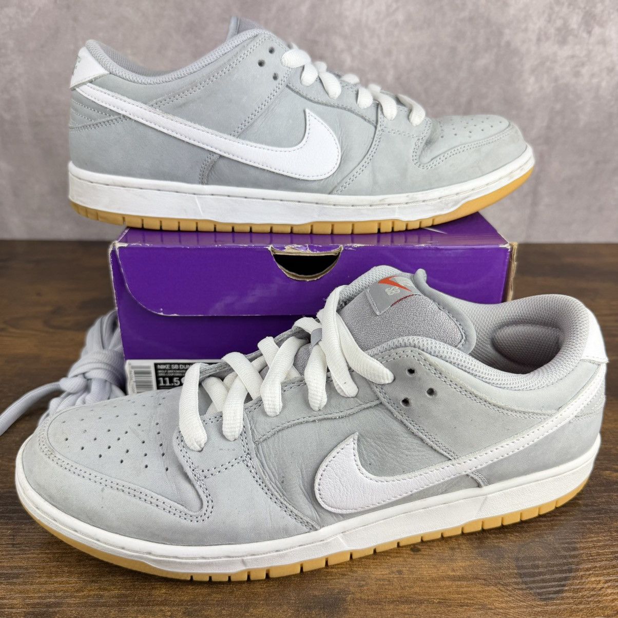 Nike Nike SB Dunk Low Pro Orange Label Wolf Grey Gum DV5464-001 Size US 11.5 / EU 44-45 - 2 Thumbnail