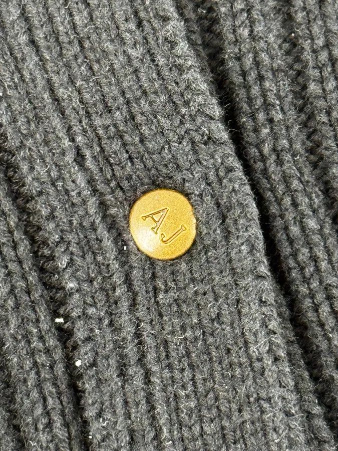 Armani Armani Navy Buttoned Turtleneck Wool Sweater Size S / US 4 / IT 40 - 9 Thumbnail