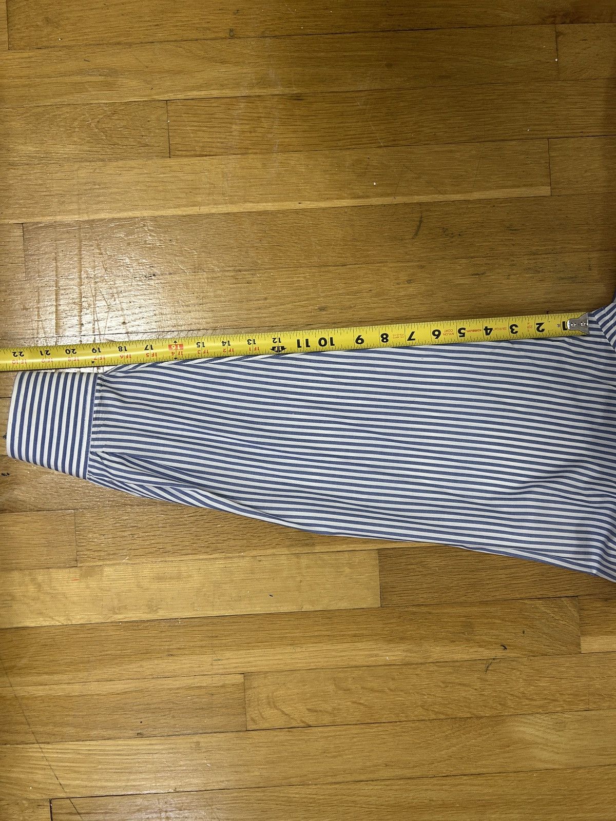 Burberry Vintage Blue Striped Burberry Button Size US M / EU 48-50 / 2 - 7 Thumbnail