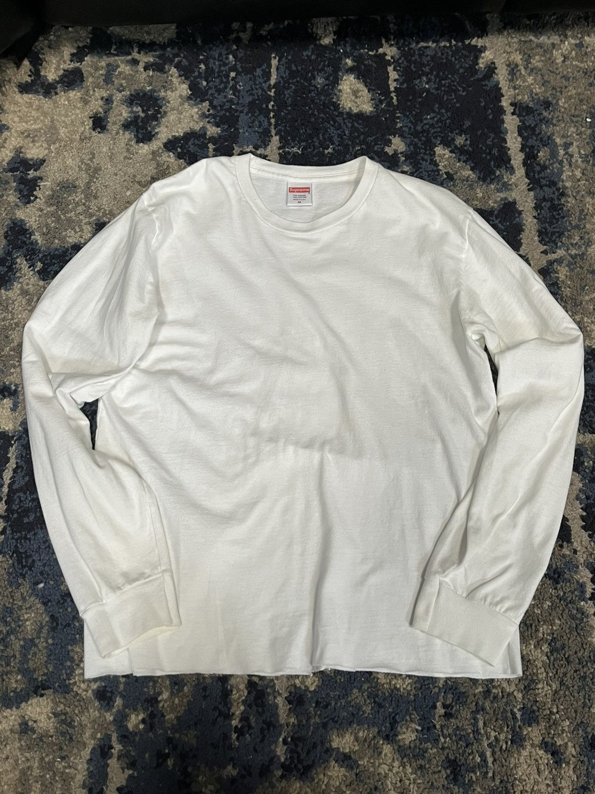 Supreme × Vintage White supreme long sleeve Size US M / EU 48-50 / 2 - 2 Thumbnail