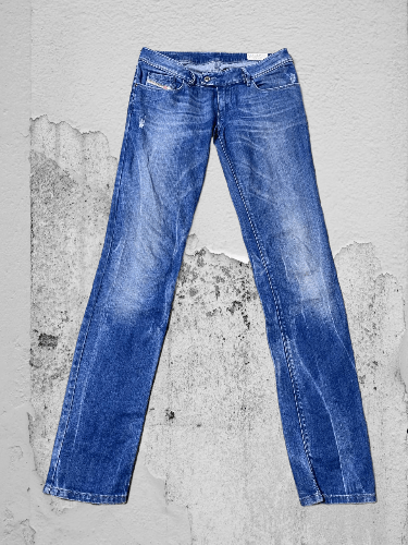 Diesel Diesel Vintage Jeans Distressed Faded Patchwork Japanese Y2K Size 27" / US 4 / IT 40 - 1 Thumbnail