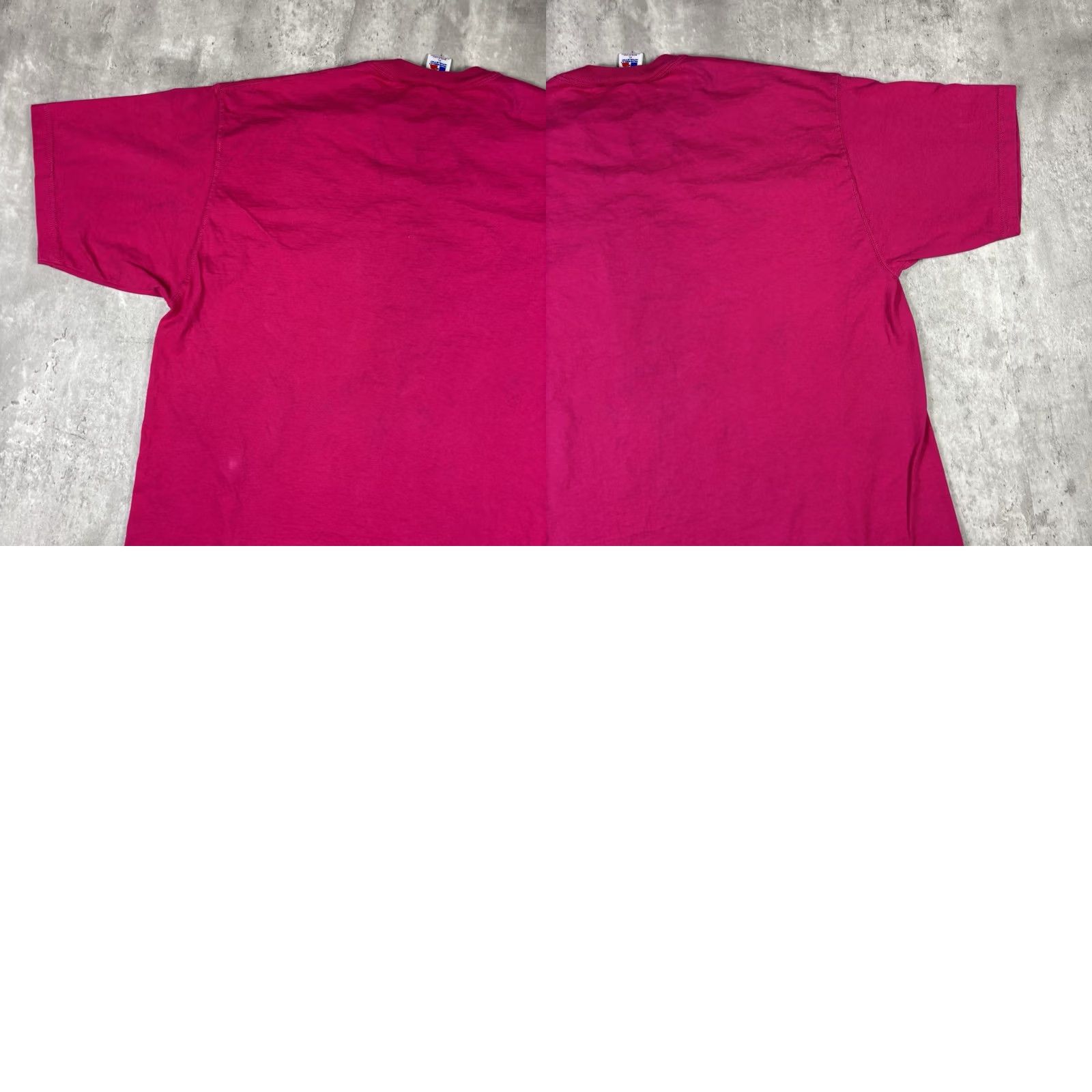 Russell Athletic VINTAGE Russell Athletic Pink Blank Pocket T Shirt Mens XL 80s Crew Neck Short Sleeve Cotton Size US XL / EU 56 / 4 - 10 Thumbnail