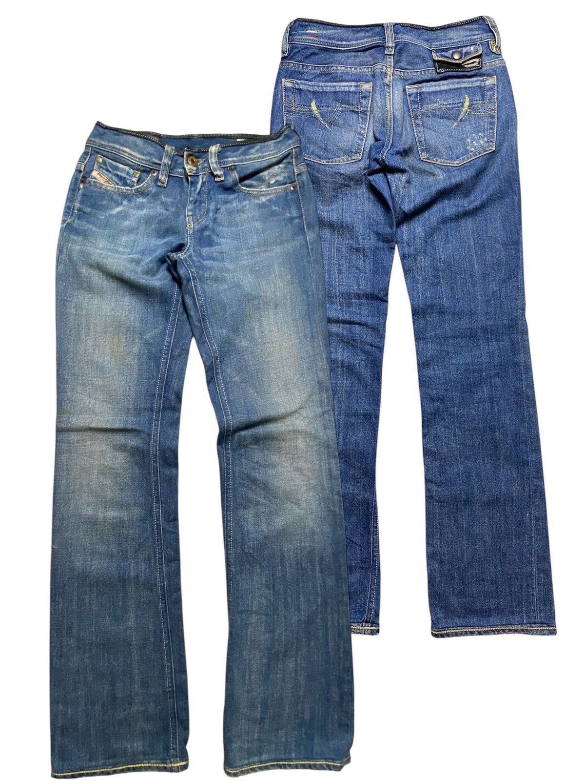 Diesel Diesel Bebel 0070Z blue bootcut regular jeans Size US 27 - 1 Thumbnail