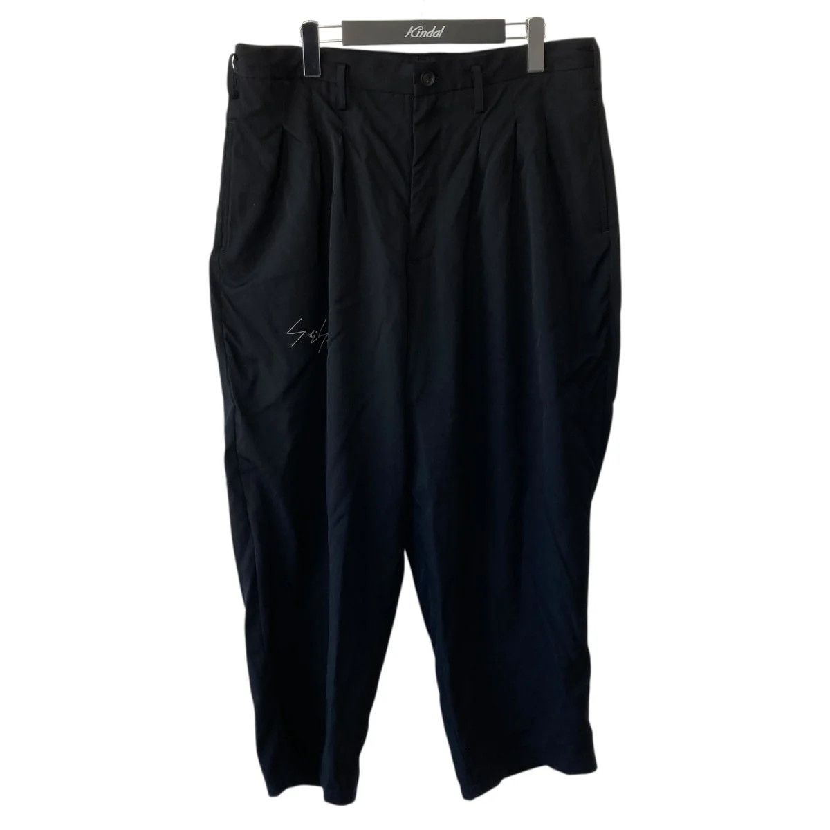 Yohji Yamamoto Yohji Yamamoto pour homme 20AW Wool Gin Patch Wide Pants Size US 35 - 1 Thumbnail