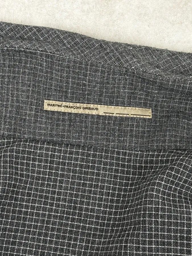 Marithe + Francois Girbaud 2000s Marithé + François Girbaud Grey Checkered Jacket Size US M / EU 48-50 / 2 - 11 Thumbnail