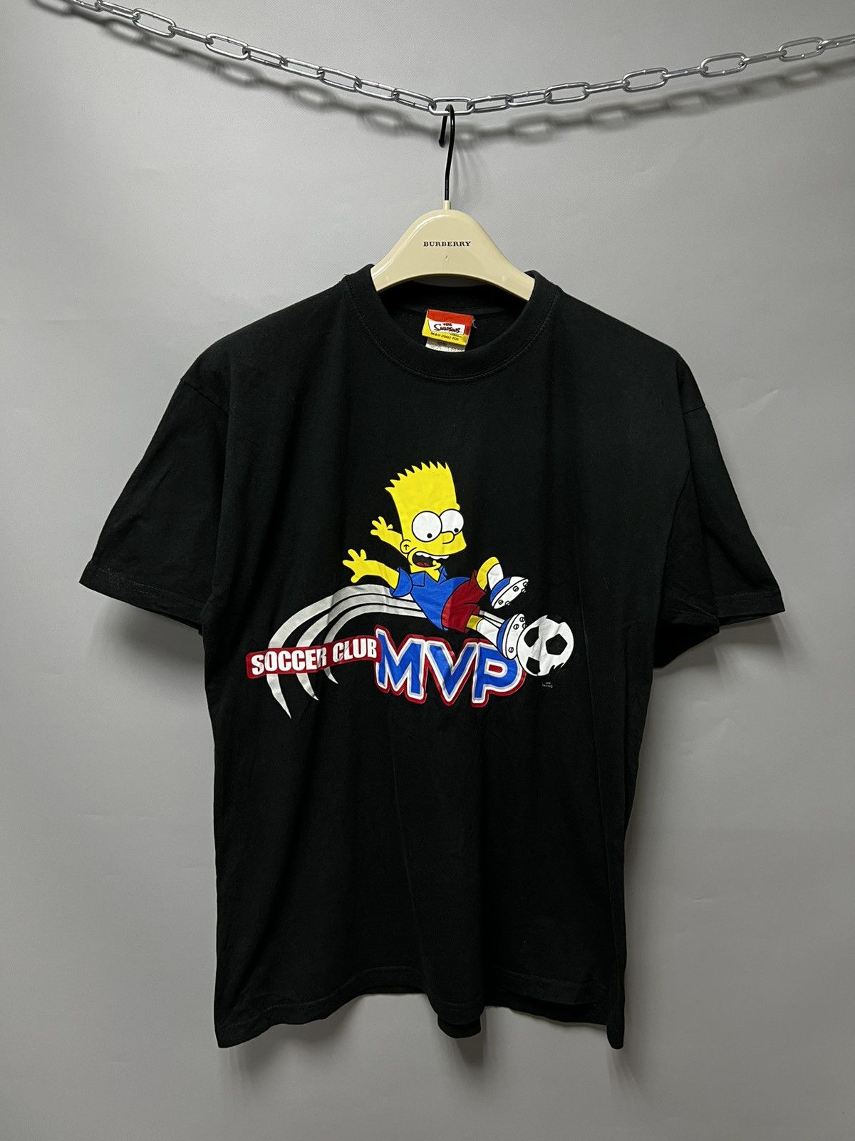 The Simpsons Vintage Simpsons 2002 T Shirt “MVP Soccer Club” Bart Tee Size US M / EU 48-50 / 2 - 1 Thumbnail