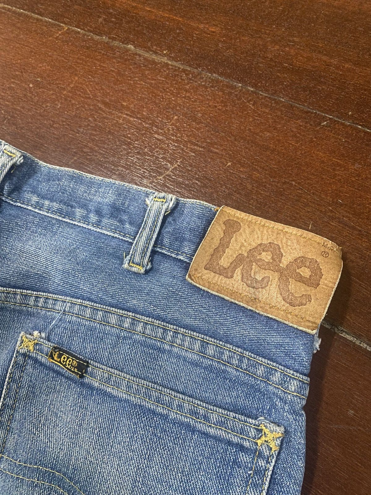 Lee Vintage 60s 70s talon 42 LEE mud wash dirty wash flare Jean Size US 34 / EU 50 - 16 Thumbnail