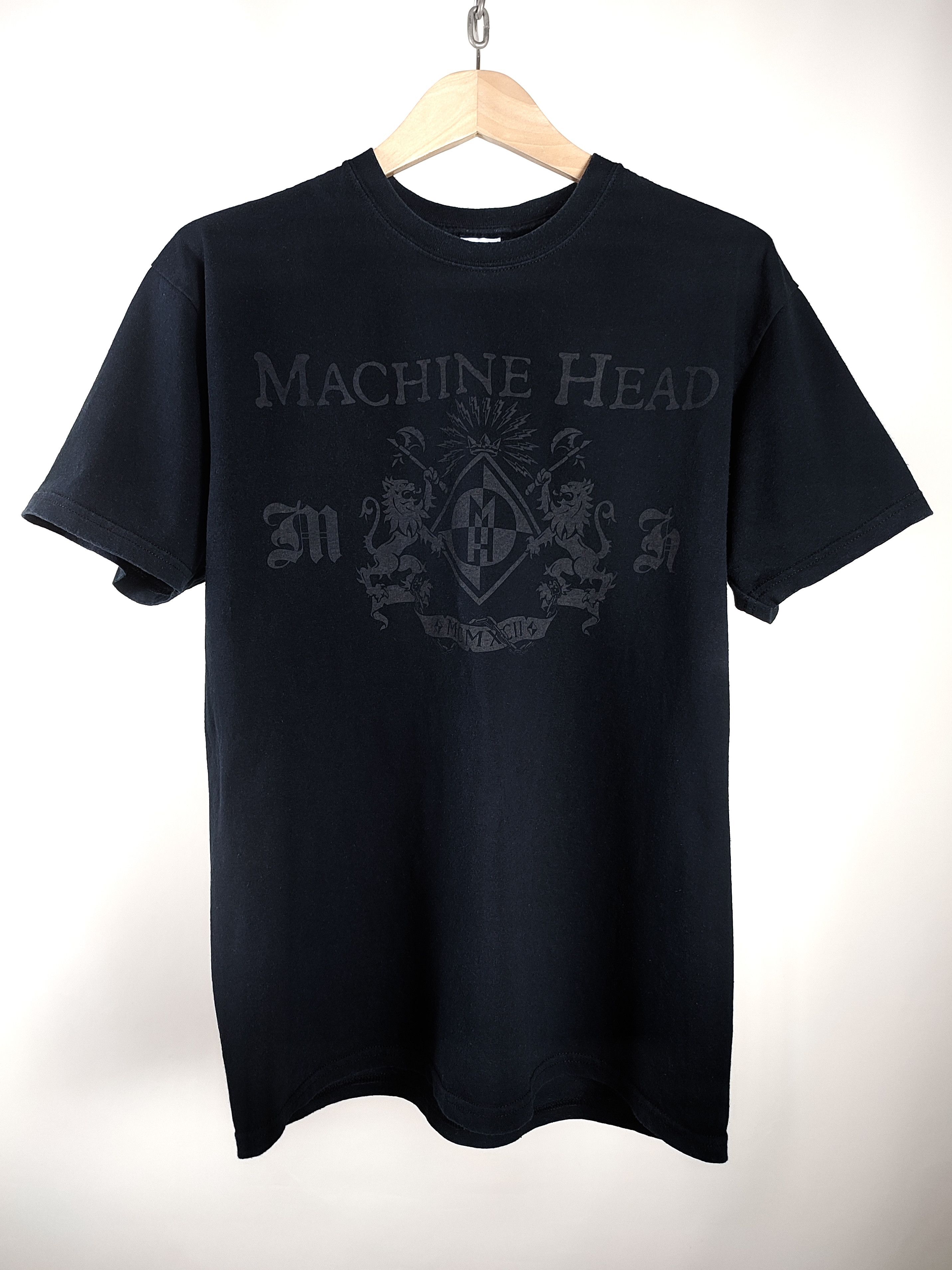 Band Tees Y2K Vintage Machine Head Rock Band Black T-Shirt Tee 00s Size US L / EU 52-54 / 3 - 4 Thumbnail