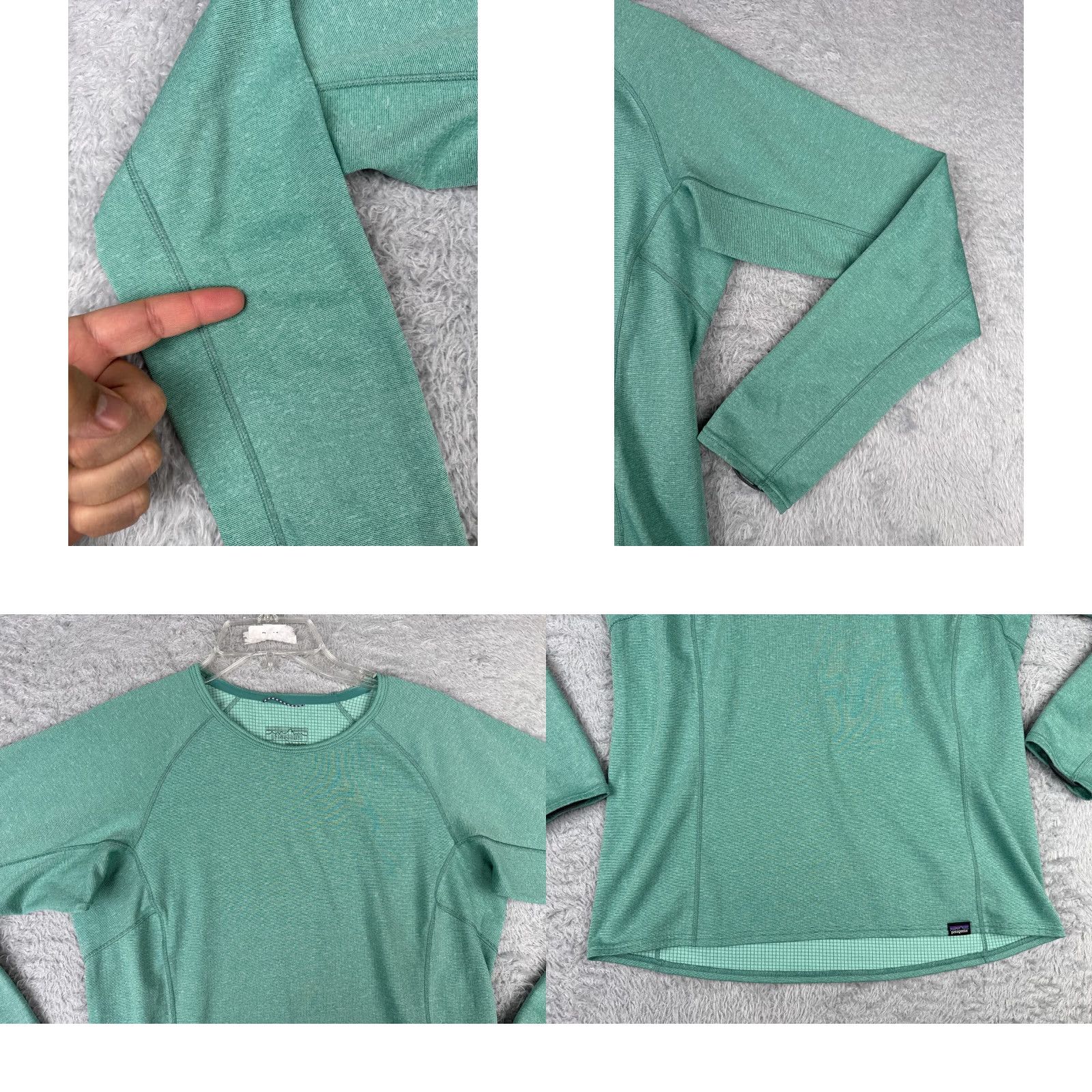 Patagonia Patagonia Shirt Womens Medium Teal Capilene Midweight Crew Baselayer Long Sleeve Shirt Size M / US 6-8 / IT 42-44 - 8 Thumbnail