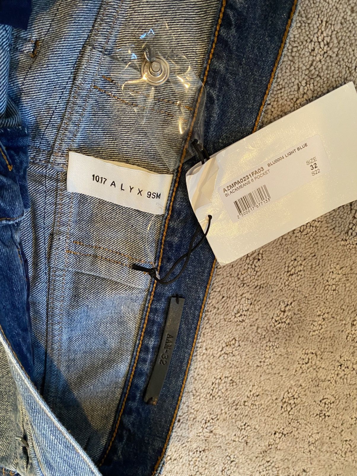 1017 ALYX 9SM 1017 ALYX 9SM Blackmeans Frayed Denim Size US 32 / EU 48 - 14 Thumbnail