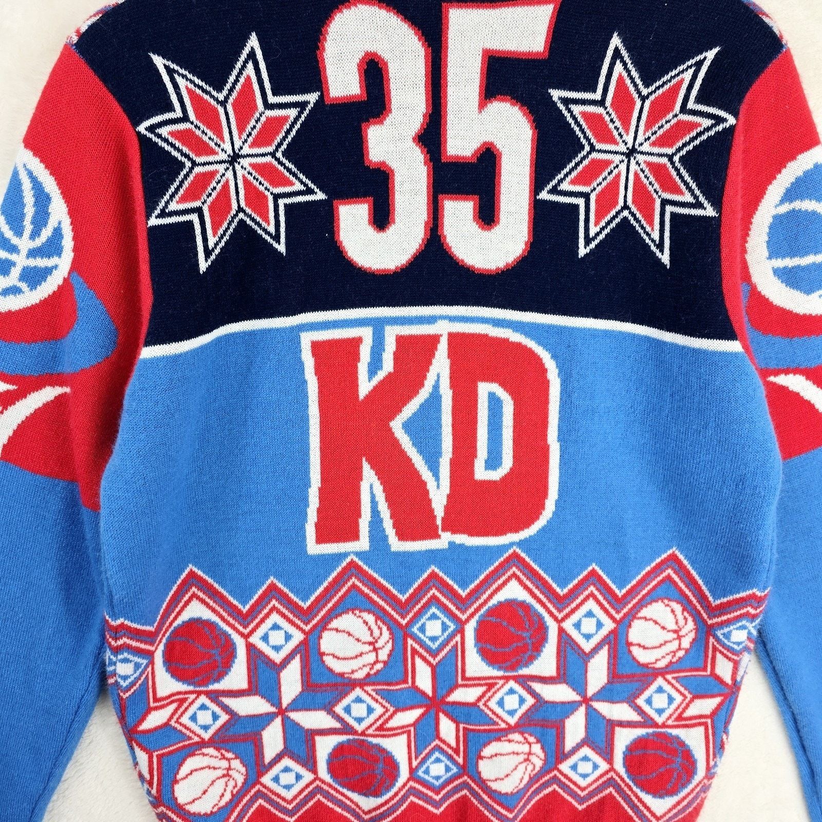 NBA NBA OKC Thunder Kevin Durant Ugly Christmas Sweater M Size US M / EU 48-50 / 2 - 7 Thumbnail