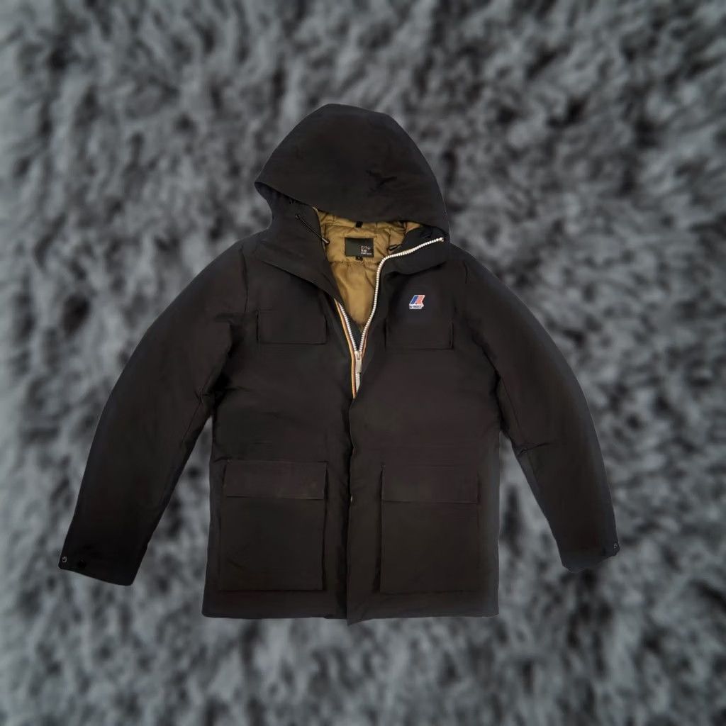 K-Way K-Way Jonas Thermo Heavy Pocket Black Zip Puffer Winter hooded Jacket Mens S Jacket Size US S / EU 44-46 / 1 - 1 Thumbnail
