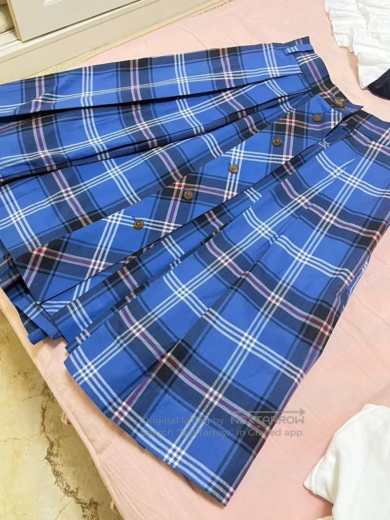 Vivienne Westwood size 1 Plaid Pleated Skirt