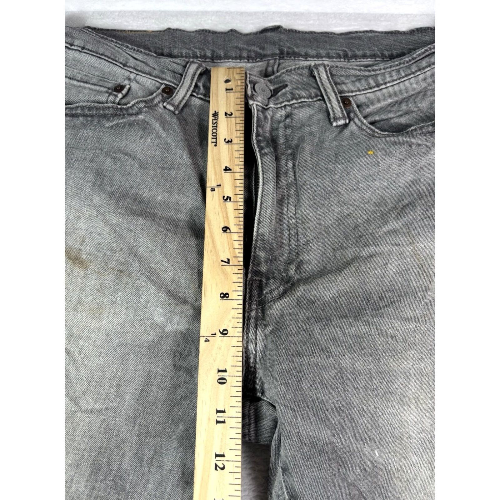 Levi's Levi’s 541 Jeans Men’s 34x32 Gray Denim Stretch Regular Fit 5-Pocket Logo 90s USA Vintage Style Tapered Size US 34 / EU 50 - 3 Thumbnail