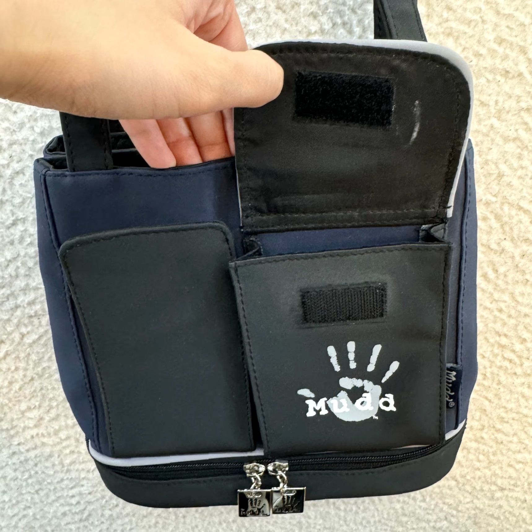 Vintage VINTAGE Y2K Mudd Shoulder Bag Purse Matching Wallet Set Nylon Sporty Utility Bag - Blue - Shoulder Bag - Adult? (No extra) Size ONE SIZE - 7 Thumbnail