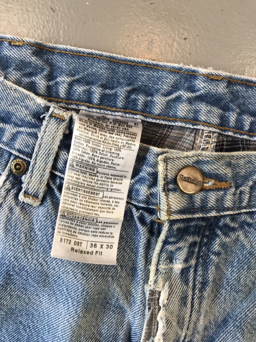 Carhartt × Vintage Vintage Carhartt b172 bst flannel line denim Size US 36 / EU 52 - 3 Thumbnail