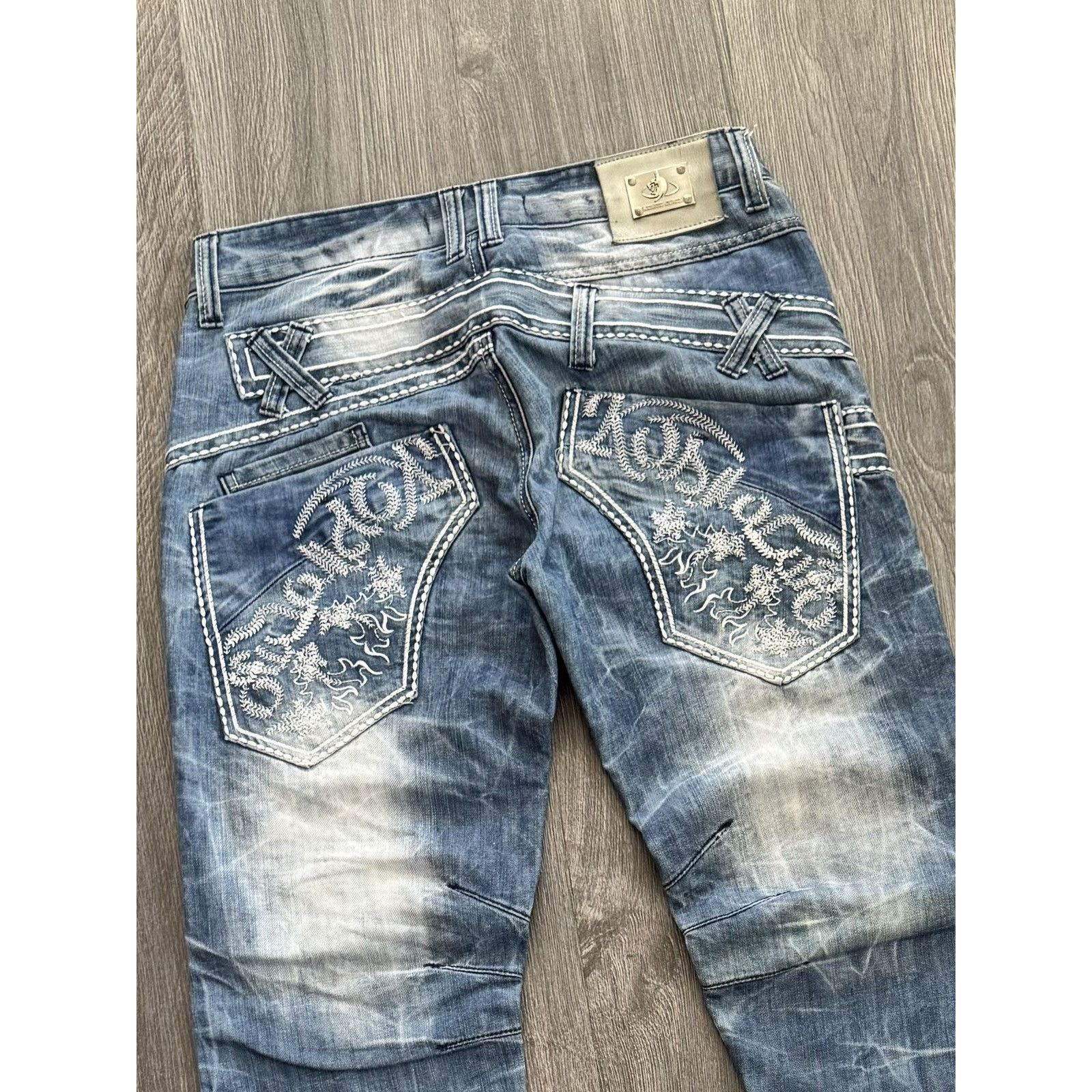 Japanese Brand Y2K Avant Garde Cosmo Lupo Vintage Jeans Size US 31 - 7 Thumbnail