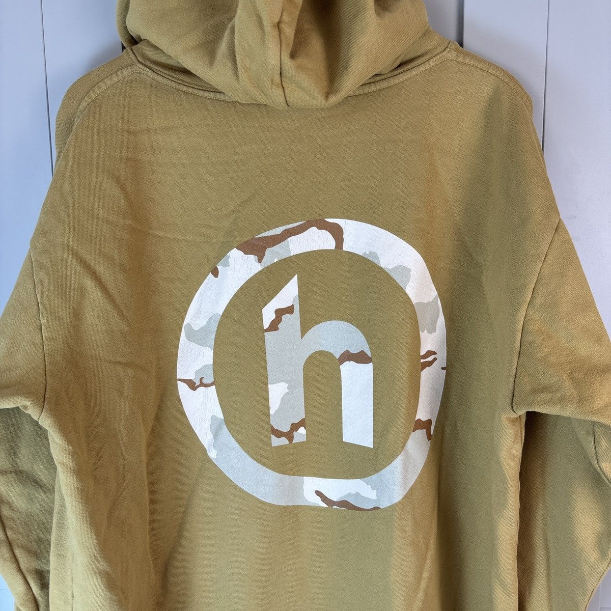 HIDDEN Hidden NY Camo Logo Hoodie Sand Sweater Rare SS21 Sweatshirt Size US L / EU 52-54 / 3 - 5 Thumbnail