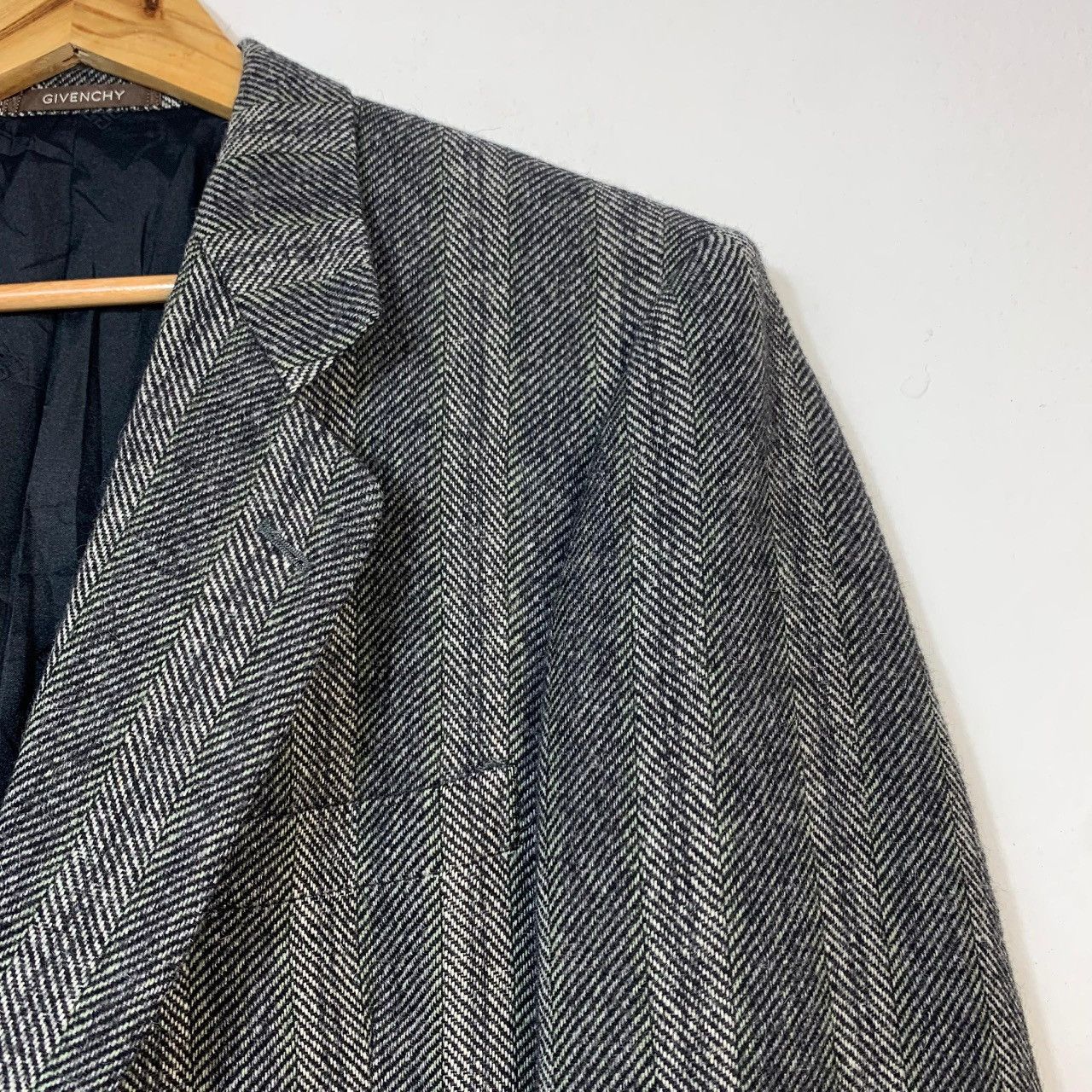 Givenchy 90s GIVENCHY STRIPED WOOL BLAZER Size 38S - 6 Thumbnail