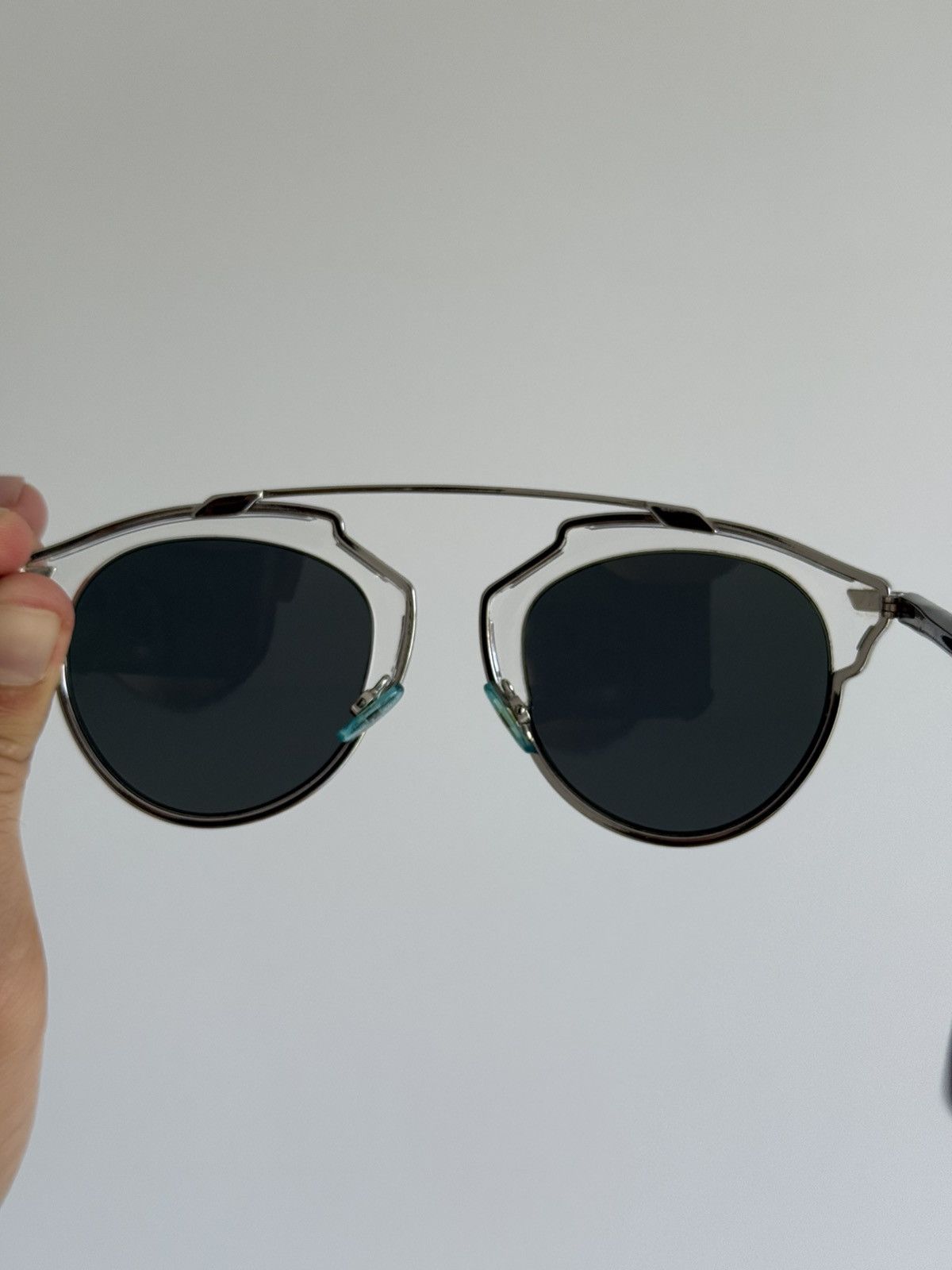 Dior Christian Dior Silver Studded SoRealS Mirrored Sunglasses Size ONE SIZE - 10 Thumbnail