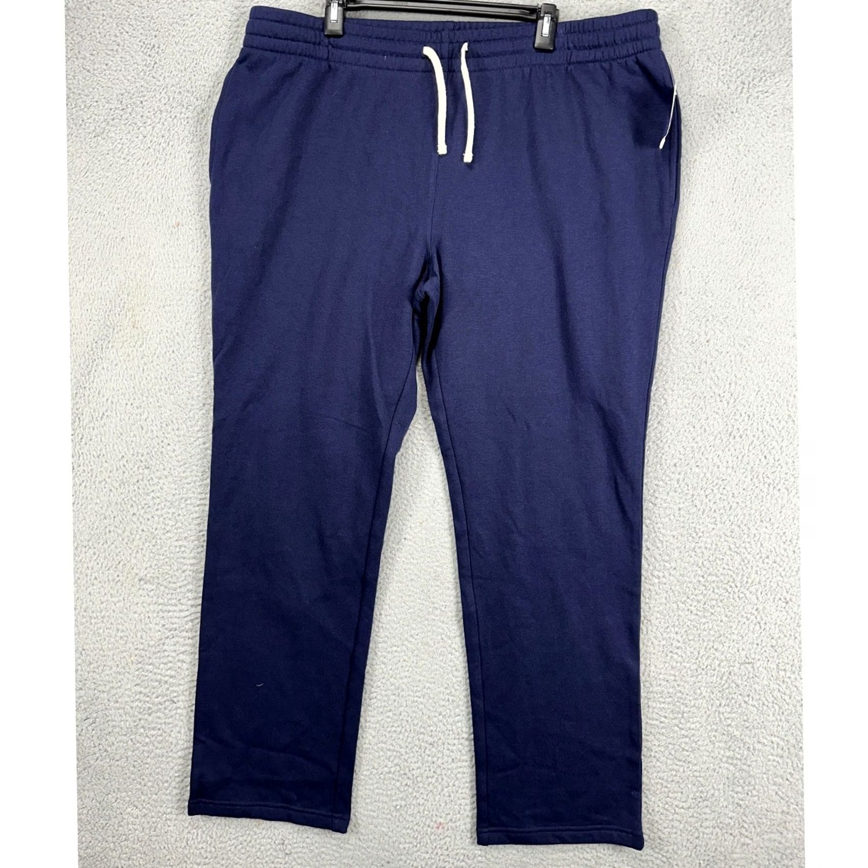 Club Room VINTAGE Club Room Mens Athletic Sweatpants 2XL Navy Blue Drawstring Elastic Waist NEW Size US 39 - 2 Thumbnail