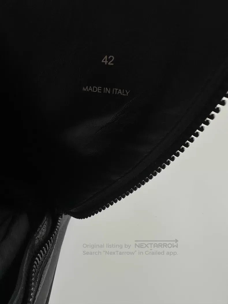 Ann Demeulemeester Ann Demeulemeester 22AW diagonal zipper mottled boots leat Size US 11.5 / IT 41.5 - 7 Thumbnail