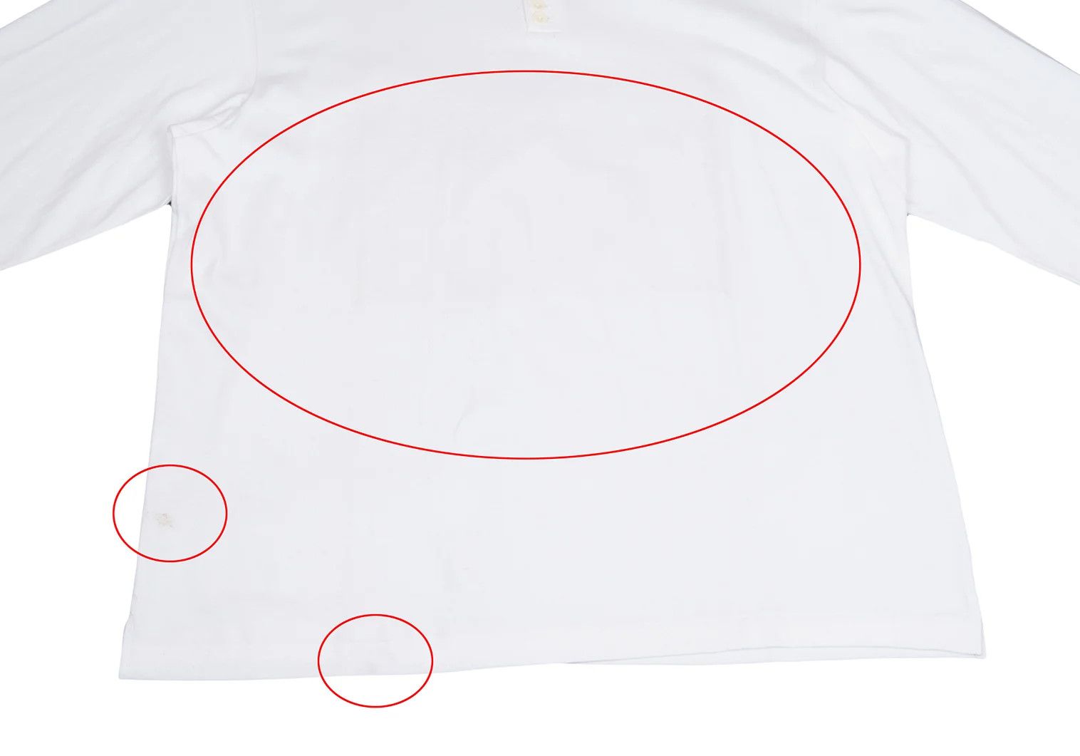 Yohji Yamamoto Yohji Yamamoto Henry Neck Cotton T-Shirt White M Size US M / EU 48-50 / 2 - 11 Thumbnail