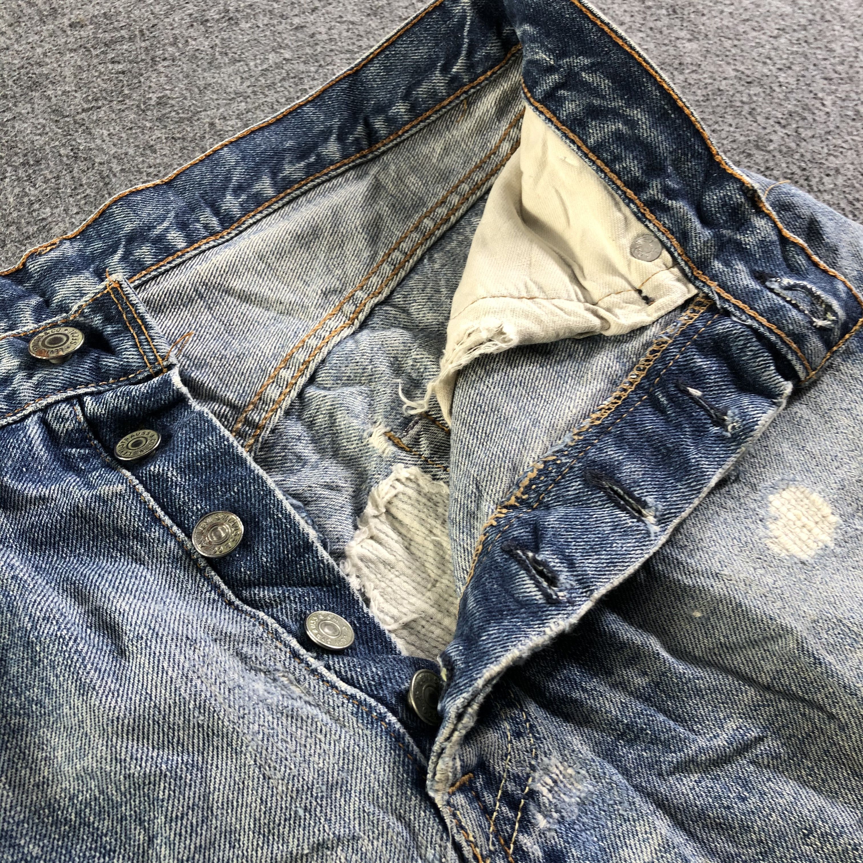 Levi's × Vintage Vintage 70s Levis 501 Redline Skirt -J4568 Size 30" / US 8 / IT 44 - 5 Thumbnail