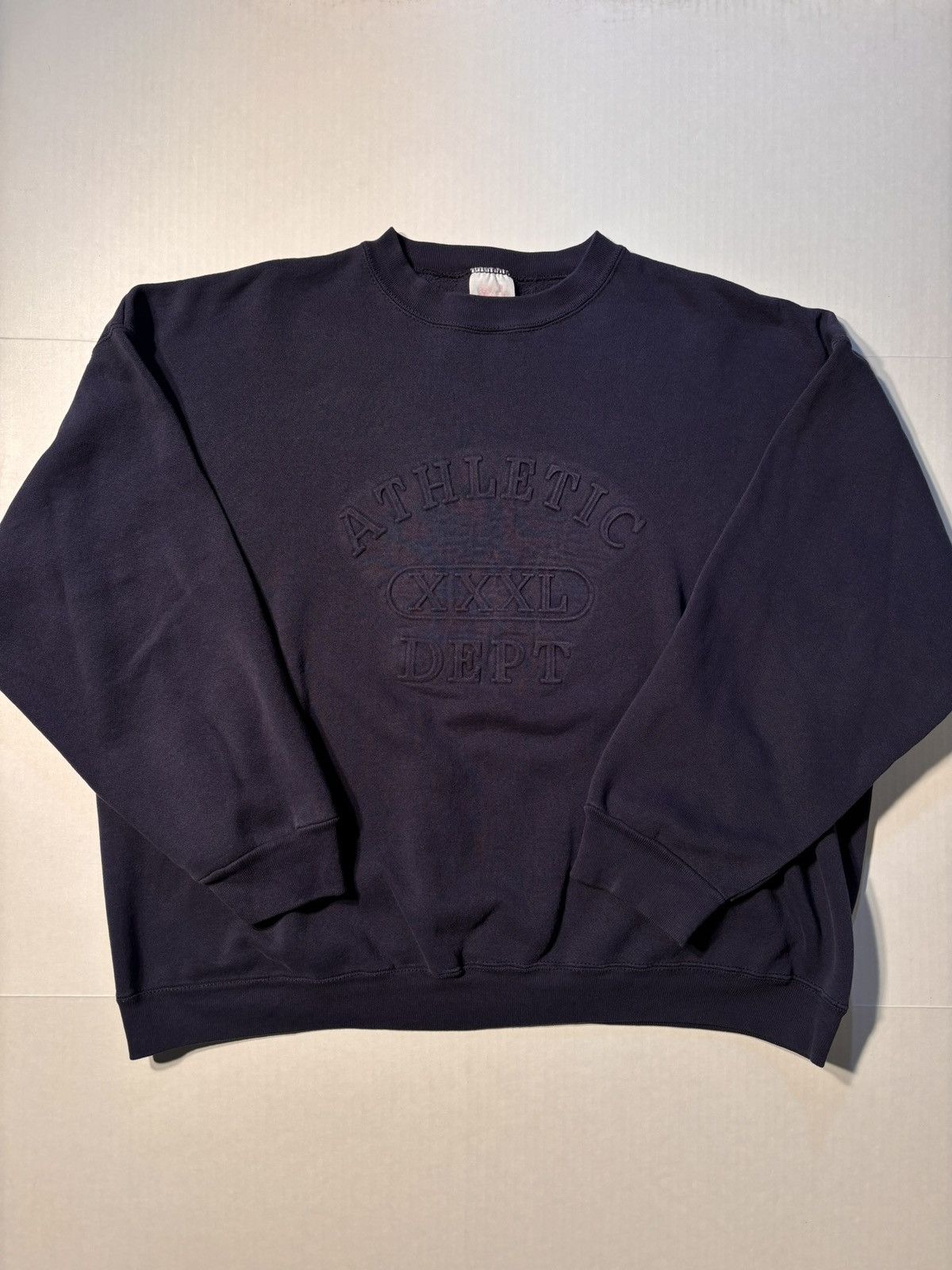 Tultex Vtg Tultex Athletic Department XXXL Embossed 90’s Crewneck Size US XXL / EU 58 / 5 - 1 Thumbnail