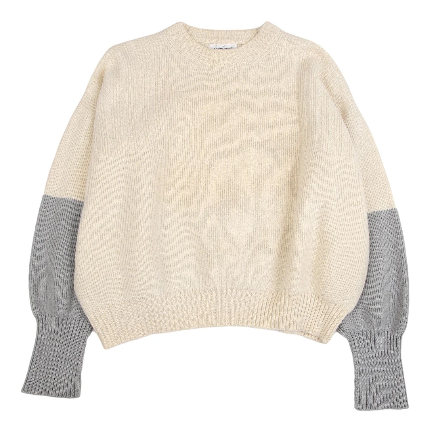 Yohji Yamamoto Bi-Color Crew Neck Sweater