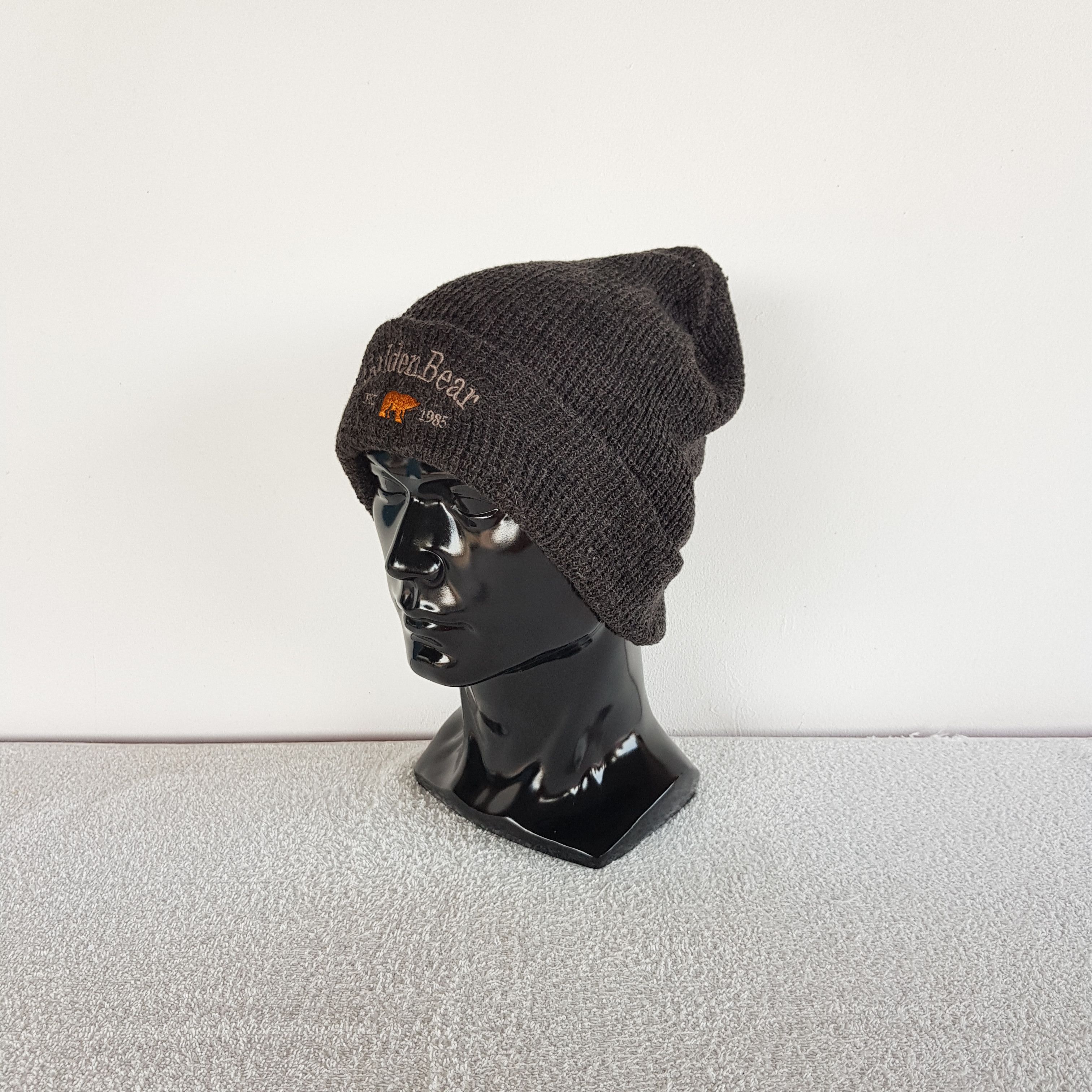 Golden Bear Vintage Golden Bear Beanie 90s Knitted Snow Caps Hats Size ONE SIZE - 1 Thumbnail