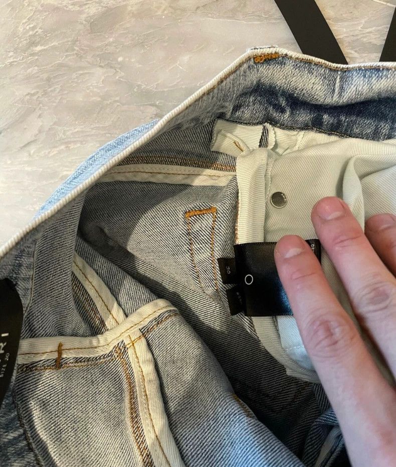 Amiri Amiri paisley flower patched blue jeans Size US 30 / EU 46 - 5 Thumbnail
