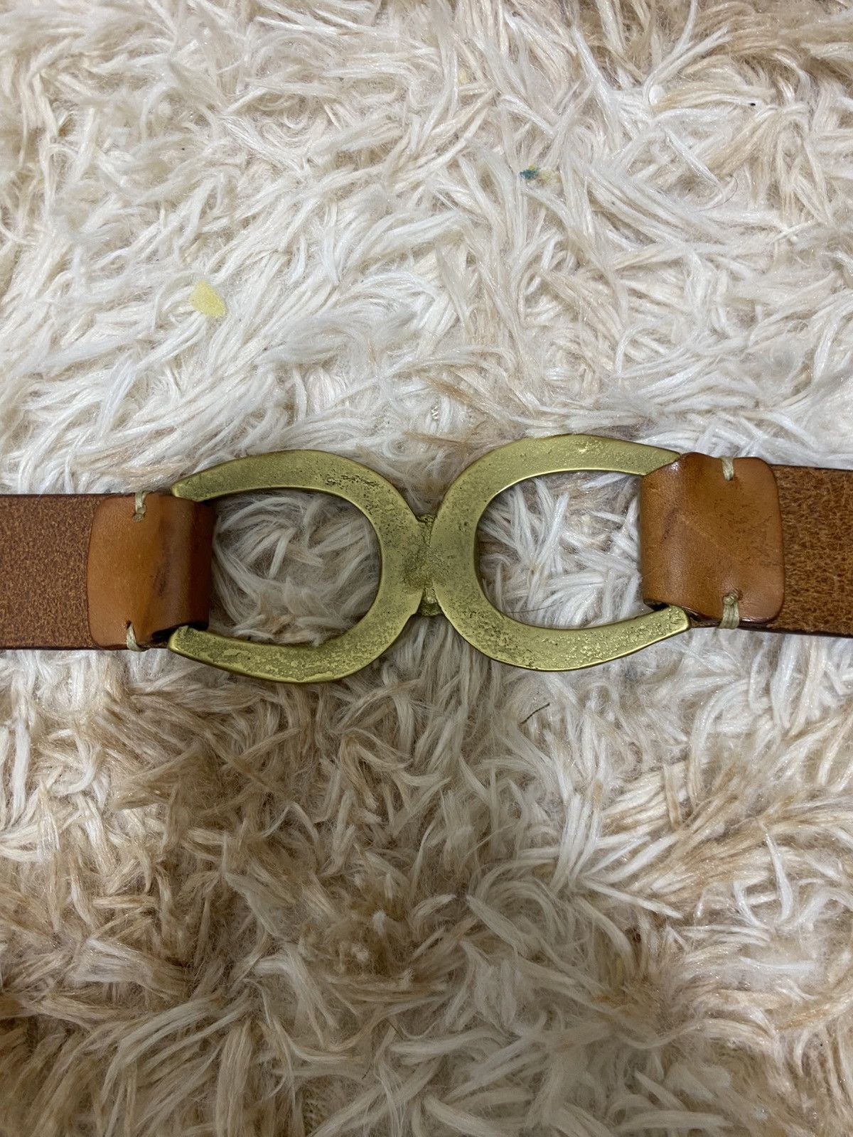 Aigner Aigner vintage horseshoe buckle leather belt(NOS) Size ONE SIZE - 2 Thumbnail